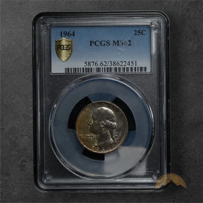 1964 Silver Washington Quarter 25C - MS62 PCGS - Philadelphia - Image 1 of 2