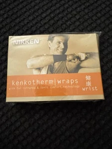 NEW - Nikken KenkoTherm Far Infrared Negative Ion Wrist Support Wrap Size Medium - Picture 1 of 2