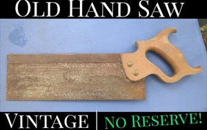 ✨VINTAGE✨ Markenlos WERKZEUG WERKZEUGE HANDSÄGE HOLZBEARBEITUNG TISCHLER  - Bild 1 von 19