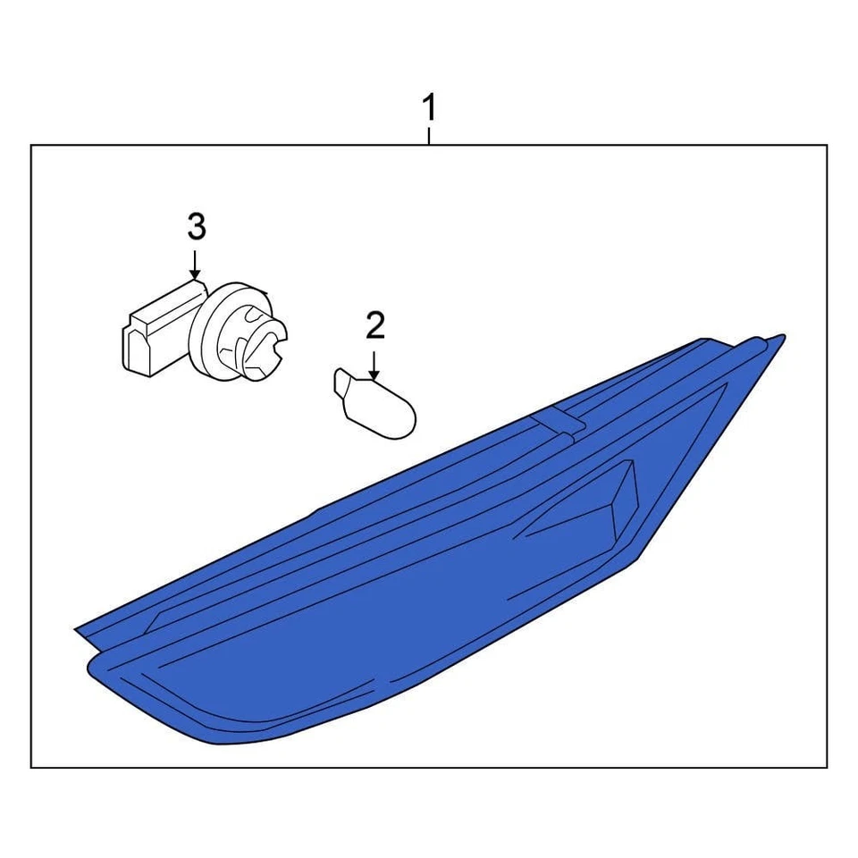 For Nissan GT-R 2009-2024 Nissan 26185JF30A Front Left Side Marker Light Foto 1 de 1