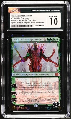CGC 10 Gem Mint - Nissa, Ascended Animist Compleat Foil All Will Be One 453 - Image 1 of 2