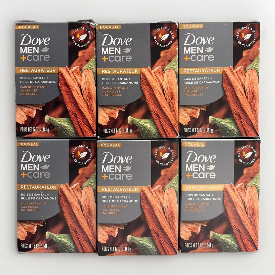 Dove Men’s Care Cleansing Bar Soap 5oz Restore Sandalwood And Cardamom Oil