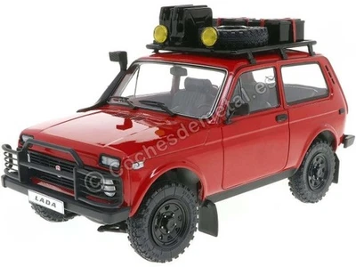 1980 Lada Niva con Equipaje Rojo 1:18 Solido S1807306 - Imagen 1 de 4