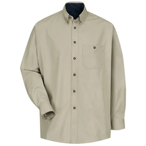 Camisa de vestir Red Kap para hombre manga larga algodón en contraste - Imagen 1 de 5