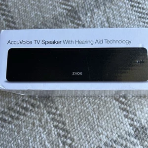 Zvox AV102 10" AccuVoice Hearing Technology TV Soundbar Black. New But Open Box - Picture 1 of 7