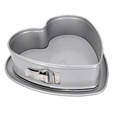 Städter Springform Kuchenbackform Backform Herzform ø 26 cm H 7 cm Silber - Bild 1 von 4
