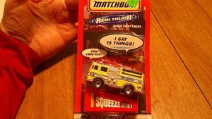 Camión de bomberos Matchbox Real Talkin' 1998 amarillo #35356 #HW FD - Imagen 1 de 7