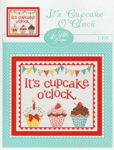 It's Cupcake O'Clock by Sue Hillis cross stitch pattern - Picture 1 of 1