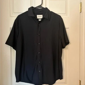 Thom Aaron Black Short Sleeve Shirt size M - Picture 1 of 3