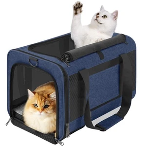 Dog Carrier Soft/Cat Crates Large Cat 20 to 25 pounds/Softsided Pet Car Trave... - Picture 1 of 7