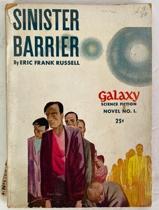 Sinister Barrier by Eric Frank Russell, GALAXY Science Fiction Novel #1, 1950 - Picture 1 of 8