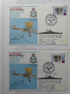 2 x FDC ROYAL AIR FORCE No9 SQUADRON 30th ANNIVERSARY PATHFINDER FORCE 08/15/72 - Picture 1 of 1