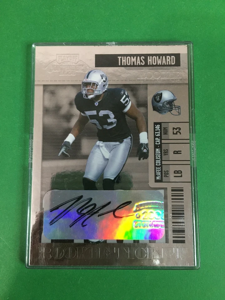 F148,613  2006 Playoff Contenders #207 Thomas Howard AUTO RAIDERS RC - Image 1 of 1