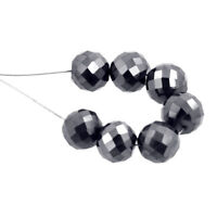 3 Pcs Certified Drum and Round Black Diamond Beads Lot for Making Jewelry