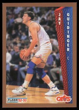 1992-93 Fleer #318 JAY GUIDINGER Cleveland Cavaliers RC Rookie