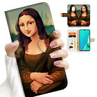 ( For Samsung S9 ) Wallet Flip Case Cover Aj23178 Funny Mona Lisa