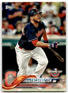2018 TOPPS OPENING DAY EDWIN ENCARNACION CLEVELAND INDIANS #159 - Picture 1 of 2
