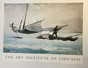 Winslow Homer - Stowing Sail, Bahama's - The Art Institute of Chicago - Poster - Bild 1 von 9