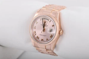 Rolex Day-Date 118235 President 18k Everose Gold - Roman Numeral Dial - Fluted - Picture 1 of 6