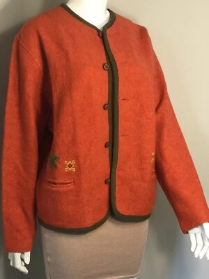 Cárdigan UNITED COLORS OF BENETTON Mujer Talla Grande Naranja Botón Frontal Usado Una Vez Foto 1 de 4