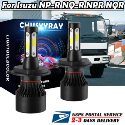 LED Headlight Light Bulbs Conversion Kit For Isuzu NP-R NQ-R NPR NQR 2008-2013 - Image 1 of 4