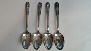 WM. ROGERS PRESIDENTIAL COLLECTIBLE SPOON SET OF 4 GEORGE WASHINGTON - Picture 1 of 5
