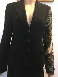 Christian Lacroix Vintage verzierte Jacke FR46 - Bild 1 von 9