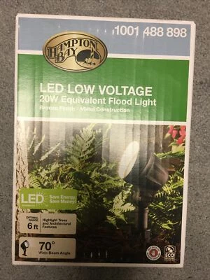 Hampton Bay LED Low Voltage 20W Equivalent Bronze Metal Flood Light