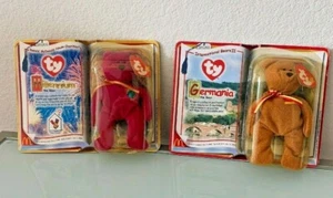 Ty Beanie Babies Orso del Millennio e Germania nuovo con scatola - Foto 1 di 7