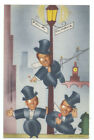 Rare BLUE BOOK San Francisco CA ca1940s PosterStyle LINEN AD Postcard Night Club
