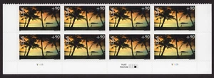 Scott #c143 Hagatna Bay, Guam Plate Block of 8 Airmail Stamps - MNH Bottom - Picture 1 of 1