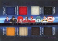 2023 LEAF IN THE GAME USED ALL TIME DRAFT 8 RELICS, #34/40 Bucyk ETC LOOK!