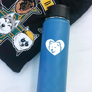 Samoyed Heart Mini Vinyl Decal - High Quality Auto, Car, Window - Picture 1 of 1