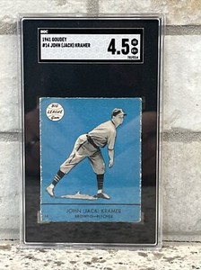 1941 Goudey # 14 John (Jack) Kramer SGC 4.5, Browns-Pitcher