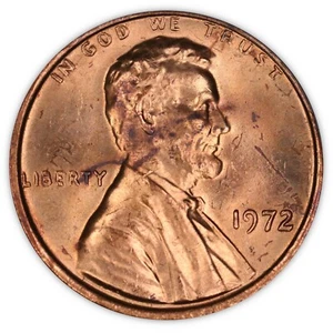 1972 Lincoln Cent- Doubled Die Obverse FS-102 DDO-002 ANACS MS 65 RB - Picture 1 of 3