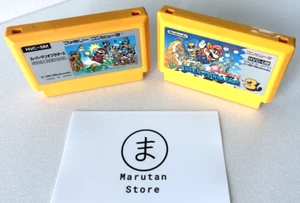 Nintendo FC Famicom NES Lot of 2 Super Mario Bros 1 & 3 from Japan - Picture 1 of 10