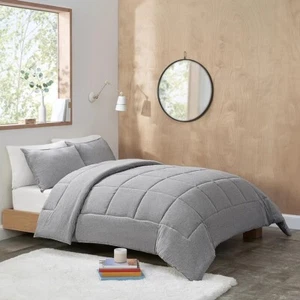 ✨New UGG Devon Twin / Twin XL Comforter Set - 2 Piece Grey Cozy Bedding Genuine! - Picture 1 of 7