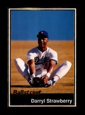 1991 Ballstreet #25 Darryl Strawberry Los Angeles Dodgers Baseball Card