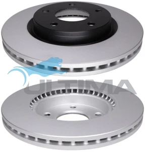 PAIR FRONT Disc Brake ROTOR FOR NISSAN PULSAR C12-B17 2012-2018 - Picture 1 of 2