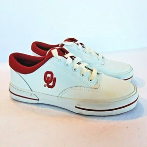 Univeristy Of Oklahoma OU Sooners Stitched Logo Tennis Shoes Running Women 7.5 - Picture 1 of 12