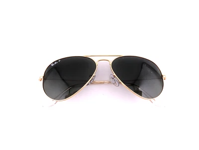 Gafas Ray Ban, solo monturas, RB, 135 MM, hechas en Italia, doradas Foto 1 de 4