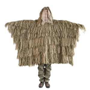 Hunting Cloak Outdoor Jungle Hunting Grass Poncho Sniper Desert Camouflage Cloak - Picture 1 of 6