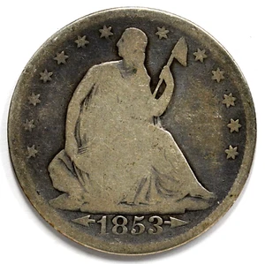 1853 Seated Liberty Half Dollar *Arrows & Rays* - Picture 1 of 2