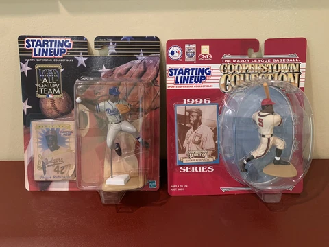 Jackie Robinson Starting Lineup Lot Cooperstown Collection & All Century Team Cover