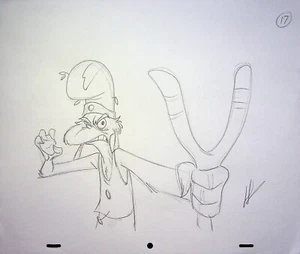 Lápiz Dibujado a Mano Dr. Seuss #NN Producción de Huevos y Jamón Green LEN SIMON - Imagen 1 de 2