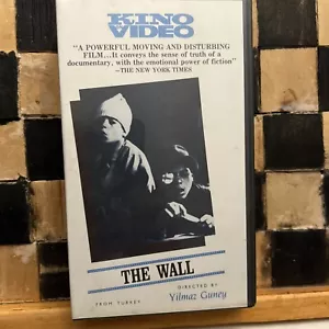 THE WALL 1983 VHS Yilmaz Guney Turkish Prison Movie Film KINO Video NTSC - Picture 1 of 4