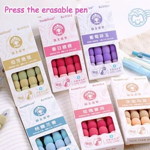 4PCS/Set 0.5mm Gel Pen Quick Drying Sign Pen Gift Erasable Pen School Office - Afbeelding 1 van 15