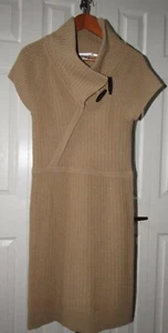Diane von Furstenberg Tan Camel Brown Wool Sweater Dress size S - Picture 1 of 8