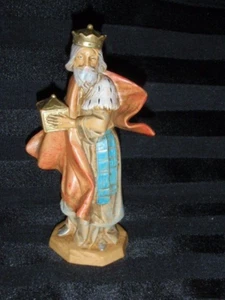 VINTAGE 1999 FONTANINI NATIVITY FIGURE KING MELCHIOR WISEMAN DEP ITALY CHRISTMAS - Picture 1 of 9