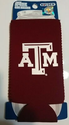 Texas A&M Aggies NCAA 足球 24 盎司高脚啤酒罐 Koozie 支架 冷藏箱 — 第 1/2 张图片